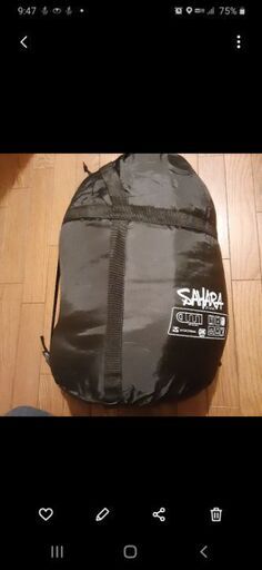 山登りオールシーズンの寝袋☺️一度だけ使用