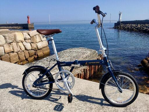 【新品】キャプテンスタッグ折畳み自転車 輪行バック付き