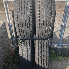 スタッドレスタイヤ　アルミホイール、保管ラック付き　値下げしました