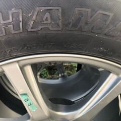 スタッドレスタイヤ　アルミホイール、保管ラック付き　値下げしました