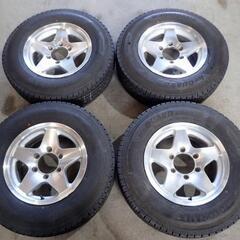 ハイエース レジアスなどに 2020年製 中古ホイール、スタッドレス ★15×6J 139.7/6H ET22★【195/80R15 107/105LT】