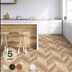 《再度お値下げしました！》新品！ヘリンボーン柄のフロアシート11本セット※バラ売り可能