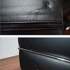 【ヤ取終了4/21】≪zy254≫美品 リプロダクト CASSINA/カッシーナ ル・コルビジェ LS2 高級 1人掛けソファー 2脚セット 本革 31107-01