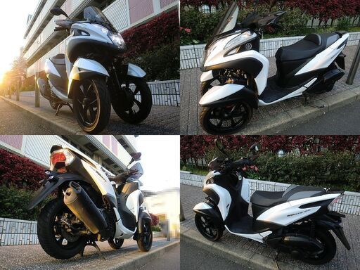 ★普通免許仕様トリシティ155ABS ワイドトレッド 2万km台 取説 ETC2.0 Gヒーター シート レバー★東京/大田区【下取OK】 ☆普通免許仕様トリシティ155ABS ワイドトレッド 2万km台 取説 ETC2.0