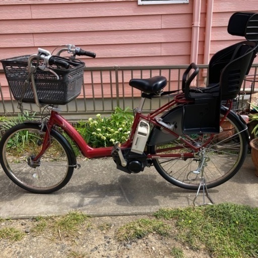 チャイルドシート付ブリヂストン電動アシスト自転車