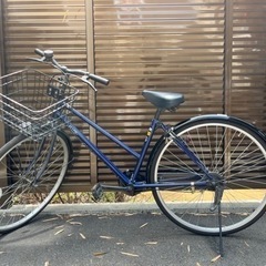 自転車(シティ軽快車)27インチ　ネイビー　2018年購入