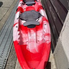 【再値下げ！最終特価】タンデム(二人乗り)シーカヤック☆赤白(ノア) 再値下げ！最終特価】タンデム(二人乗り)シーカヤック☆赤白(ノア)