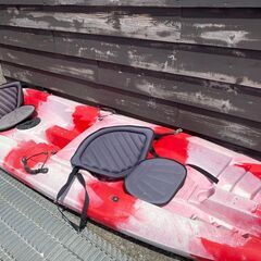 【再値下げ！最終特価】タンデム(二人乗り)シーカヤック☆赤白(ジェイコブ)