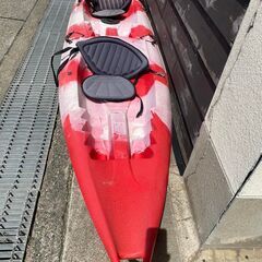 【再値下げ！最終特価】タンデム(二人乗り)シーカヤック☆赤白(ジェイコブ)