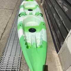 【再値下げ！最終特価】タンデム(二人乗り)シーカヤック☆緑白(ジェイコブ)