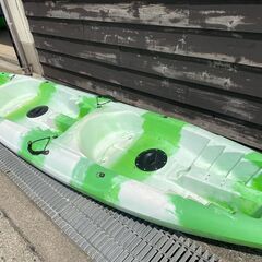 【再値下げ！最終特価】タンデム(二人乗り)シーカヤック☆緑白(ジェイコブ)