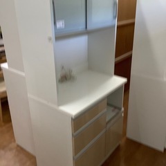 高橋木工所 レンジボード ホワイトベージュ