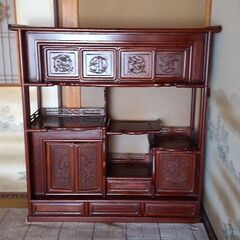 違い棚　飾り棚　茶棚 飾り棚 違い棚 茶棚 仏間 和室 アンティーク