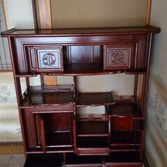 違い棚　飾り棚　茶棚 飾り棚 違い棚 茶棚 仏間 和室 アンティーク