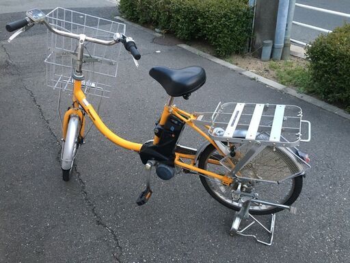 地域限定送料無料　パナソニック　ビジネスビビ　13,2AH　業務用　20インチ　黄色　パスギア　アシスタビジネス　神戸市　電動自転車