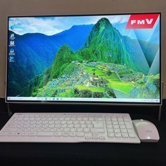 FUJITSU i7 7700HQデスクトップpc テレビ視聴機...