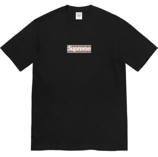 その他 SUPREME \u0026Burberry TEE BLACK L