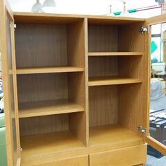 unico カップボード コルソ 幅90×奥42×高165cm キャビネット リビングボード 書棚 食器棚 ウニコ CORSO 札幌市 清田区 平岡