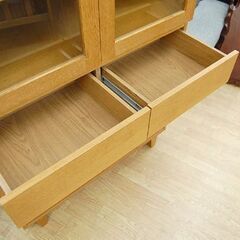 unico カップボード コルソ 幅90×奥42×高165cm キャビネット リビングボード 書棚 食器棚 ウニコ CORSO 札幌市 清田区 平岡