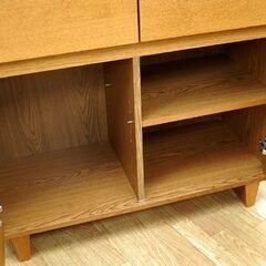 unico カップボード コルソ 幅90×奥42×高165cm キャビネット リビングボード 書棚 食器棚 ウニコ CORSO 札幌市 清田区 平岡