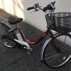 地域限定送料無料 ヤマハ パス 新基準 子供乗せ 6AH 赤茶 アシスタ 