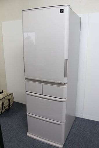 シャープ 5ドア冷凍冷蔵庫 SJ-PW41C-C プラズマクラスター 412L どっちもドア  ベージュ 2017年製 SHARP  中古家電 店頭引取歓迎 R5601)