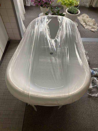 新品 未使用品 120cm 猫足風呂バスタブ ホワイト | vaisand.com