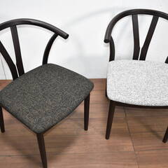 【ヤ取終了9/30】≪zy281≫極美品 日進木工 ダイニングチェア 2脚 2名掛けベンチ セット 飛騨 高山 高級家具 木製 モダン 31125-03