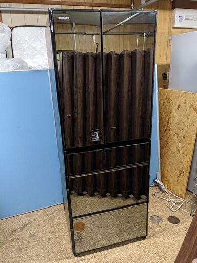 日立 HITACHI 真空チルド 冷凍冷蔵庫 565L 6ドア フレンチドア 観音開き 真ん中冷凍室 自動製氷 脱臭 2015年製 R-X5700E(X)