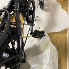 モッペト自転車　アクセル付き電動自転車　折り畳み14インチ　