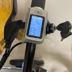 モッペト自転車　アクセル付き電動自転車　折り畳み14インチ　