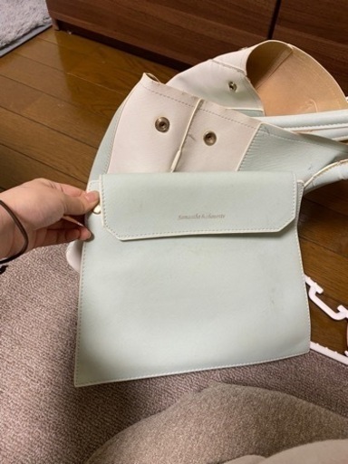 サマンサタバサ シュエット ミント グリーン カバン バッグ さあ 網干の靴 バッグの中古あげます 譲ります ジモティーで不用品の処分