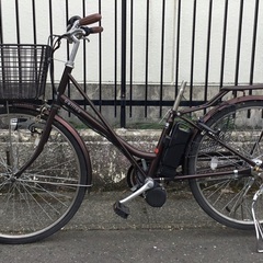 ベリーノ 電動アシスト自転車・26インチ・整備済・充電器とサドル無し（別購入できます）・本体きれいです