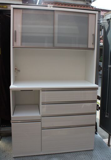 NITORI ニトリ 人気 食器棚 キッチンボード ポスティア 幅1200 美品