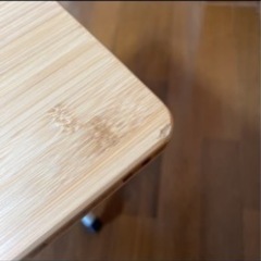 中古　snow peak スノーピーク　ワンアクションローテーブル竹 LV-100TR 折畳み