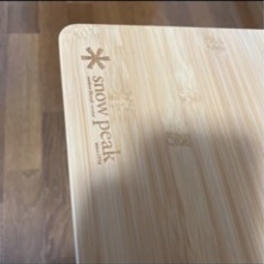 中古　snow peak スノーピーク　ワンアクションローテーブル竹 LV-100TR 折畳み