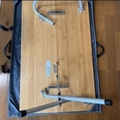 中古　snow peak スノーピーク　ワンアクションローテーブル竹 LV-100TR 折畳み