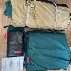 【値下げ】ラウンドスクリーン2ルーム+コールマンエアーマット