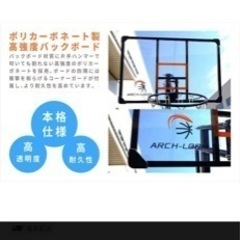 [ARCH-LOOP] バスケットゴール 一般 ミニバス 対応 アクショングリップ式高さ調節 