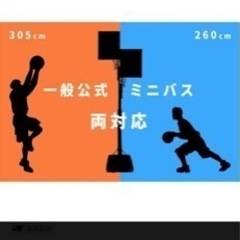 [ARCH-LOOP] バスケットゴール 一般 ミニバス 対応 アクショングリップ式高さ調節 