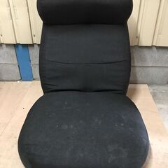 座椅子 黒 多段階リクライニング 幅60cm×奥行75cm～12...