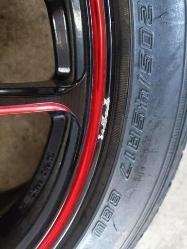 WORK EMOTION 紅 kurenai 17×7J/+47 4H PCD 100 205/45R17 LE MANS V