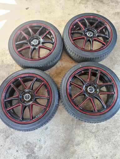 WORK EMOTION 紅 kurenai 17×7J/+47 4H PCD 100 205/45R17 LE MANS V