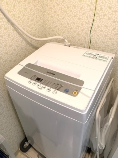 (取引完了)【IRIS OHYAMA】洗濯機 5kg 一人暮らし最適