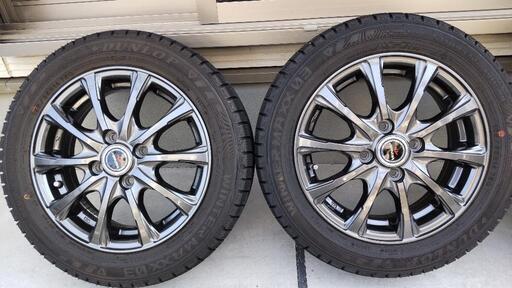 155/65/ R 14ホイールセットスタッドレスタイヤ美品 - 高槻市