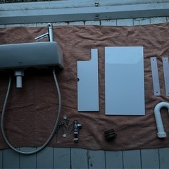 TOTO 手洗い器キャビネット 陶器　セット