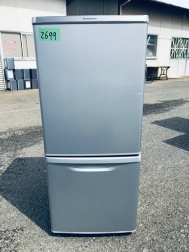 ①✨2018年製✨2699番 パナソニック✨冷凍冷蔵庫✨NR-B14AW-S‼️