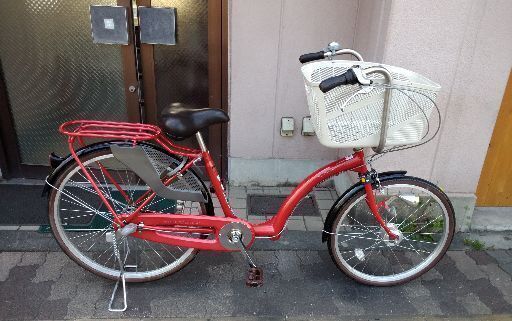 Petit Manma(前/22吋×後/26吋)子供乗せ自転車 内装3段/LEDオート/レッド