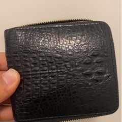 サンタマリア製 クロコダイル財布 ラウンド折り財布