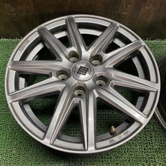 No.608 15×6J +45 -114.3/5H SEIN アルミホイール 15インチ ガンメタ 4本セット ノア ヴォクシー オデッセイ セレナ ステップワゴン 等に